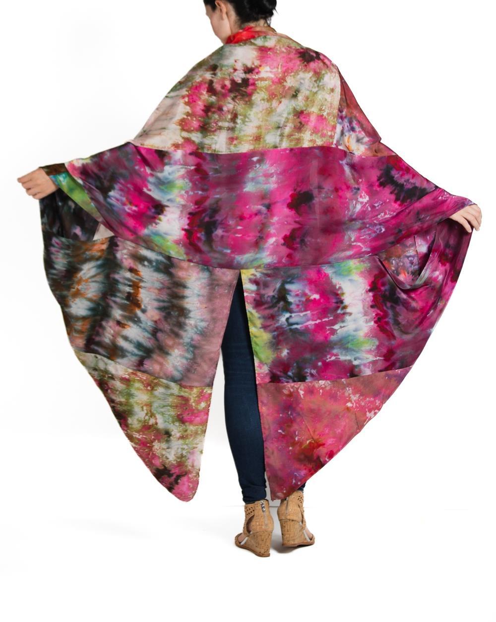 Morphew Collection Pink & Cream Silk Ice Dyed Cocoon For Sale 1