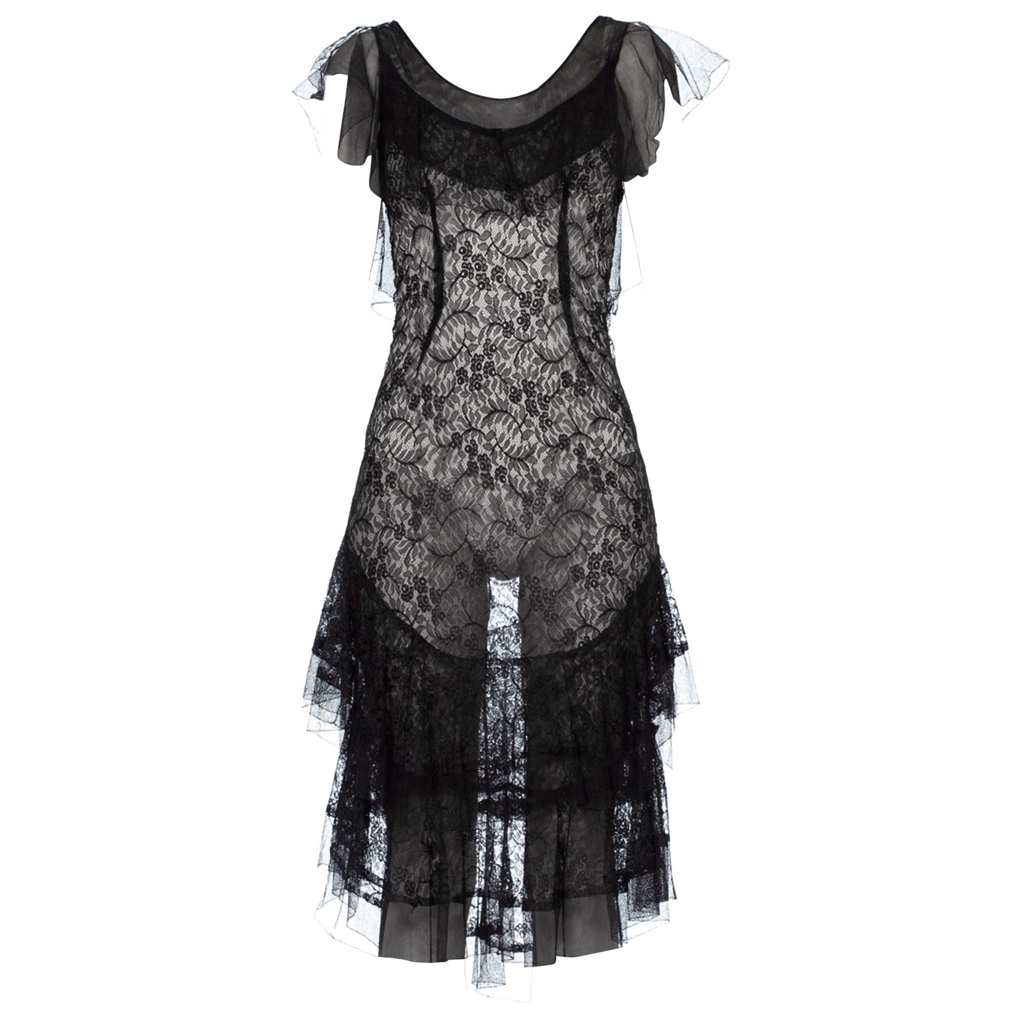 Silk and Victorian Lace Slip Dress For Sale at 1stdibs
