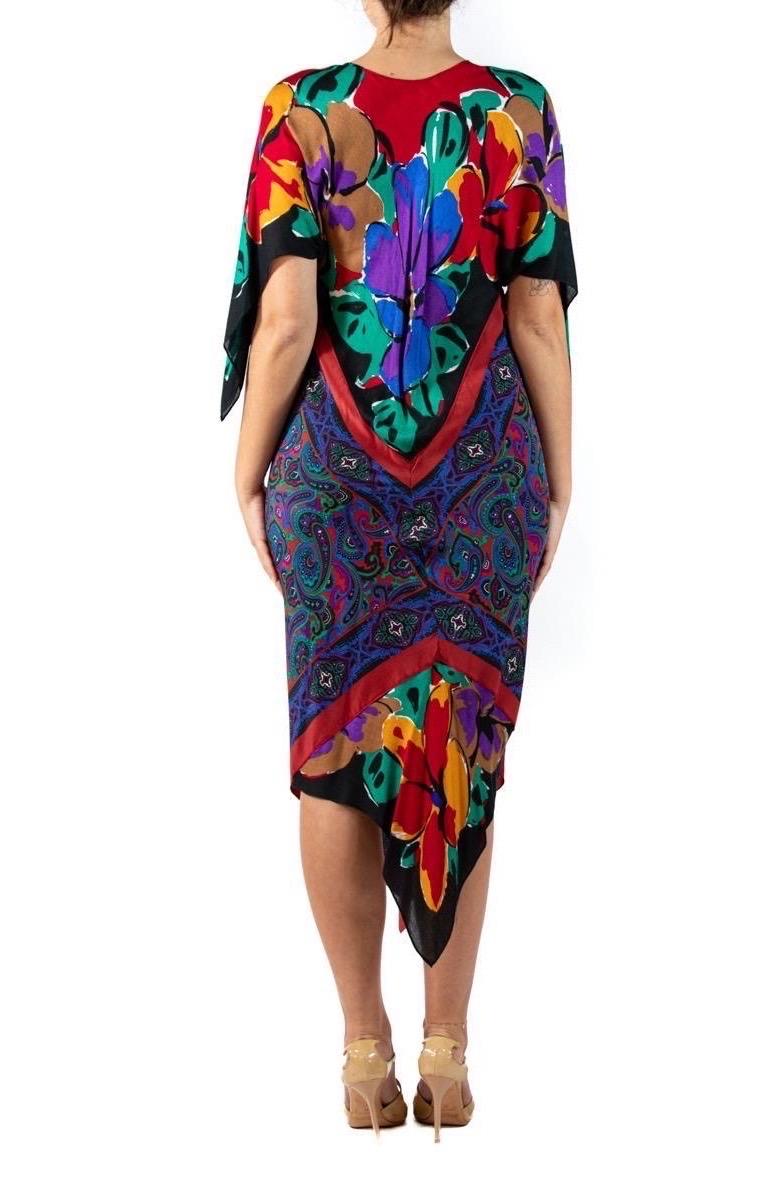 Morphew Collection Silk Twill 2-Scarf Dress For Sale 1
