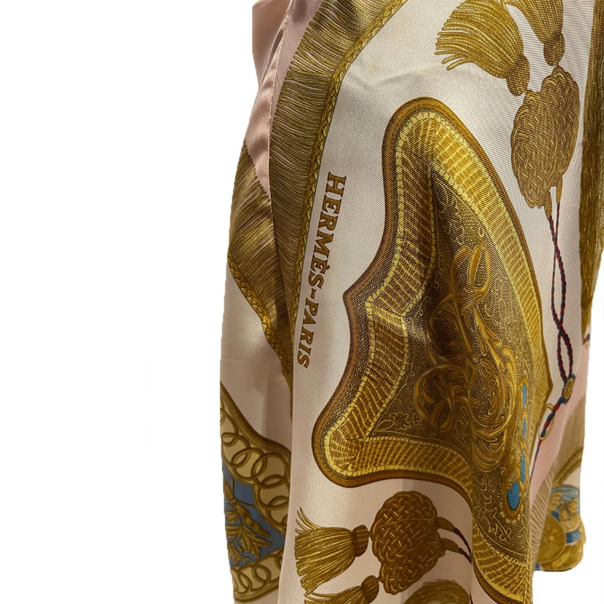 Women's Morphew Collection Silk Twill Hermès Poste et Cavalerie Mini Cocktail Scarf For Sale