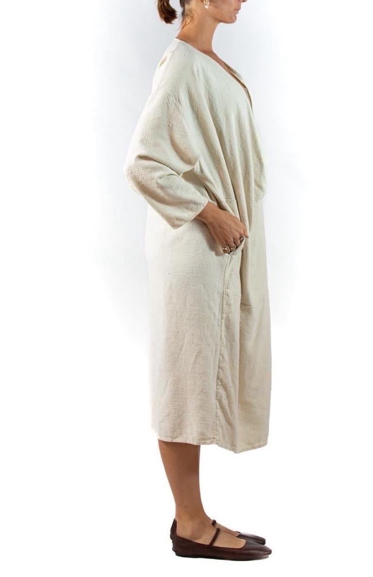 Morphew Collection Silk Unisex Cowl Draped Tunic With Pockets In Excellent Condition For Sale In New York, NY