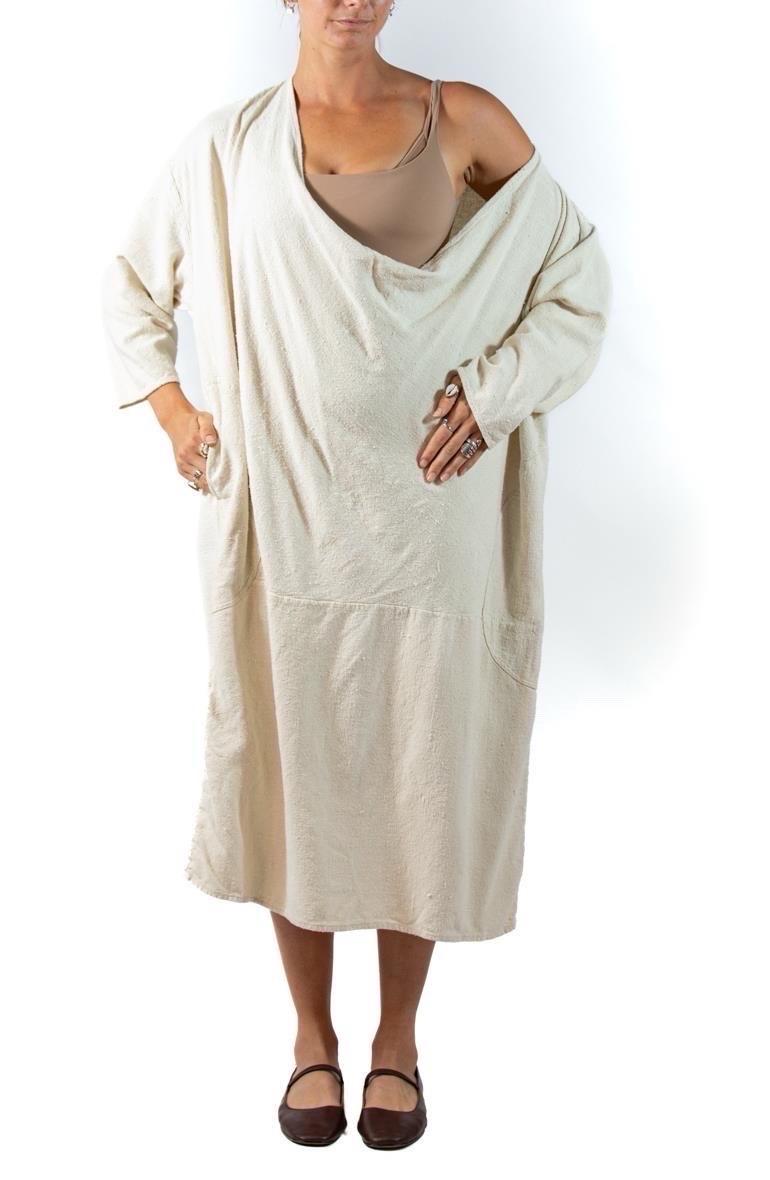 Morphew Collection Silk Unisex Cowl Draped Tunic With Pockets For Sale 1