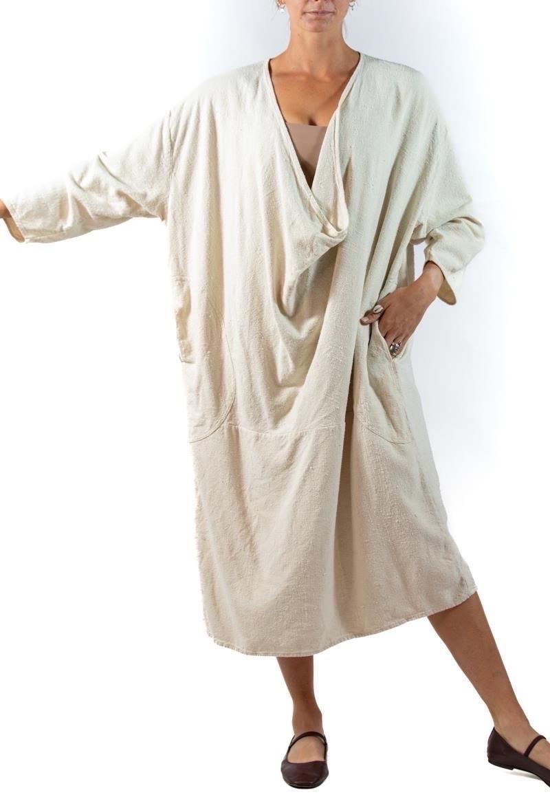 Morphew Collection Silk Unisex Cowl Draped Tunic With Pockets For Sale 2