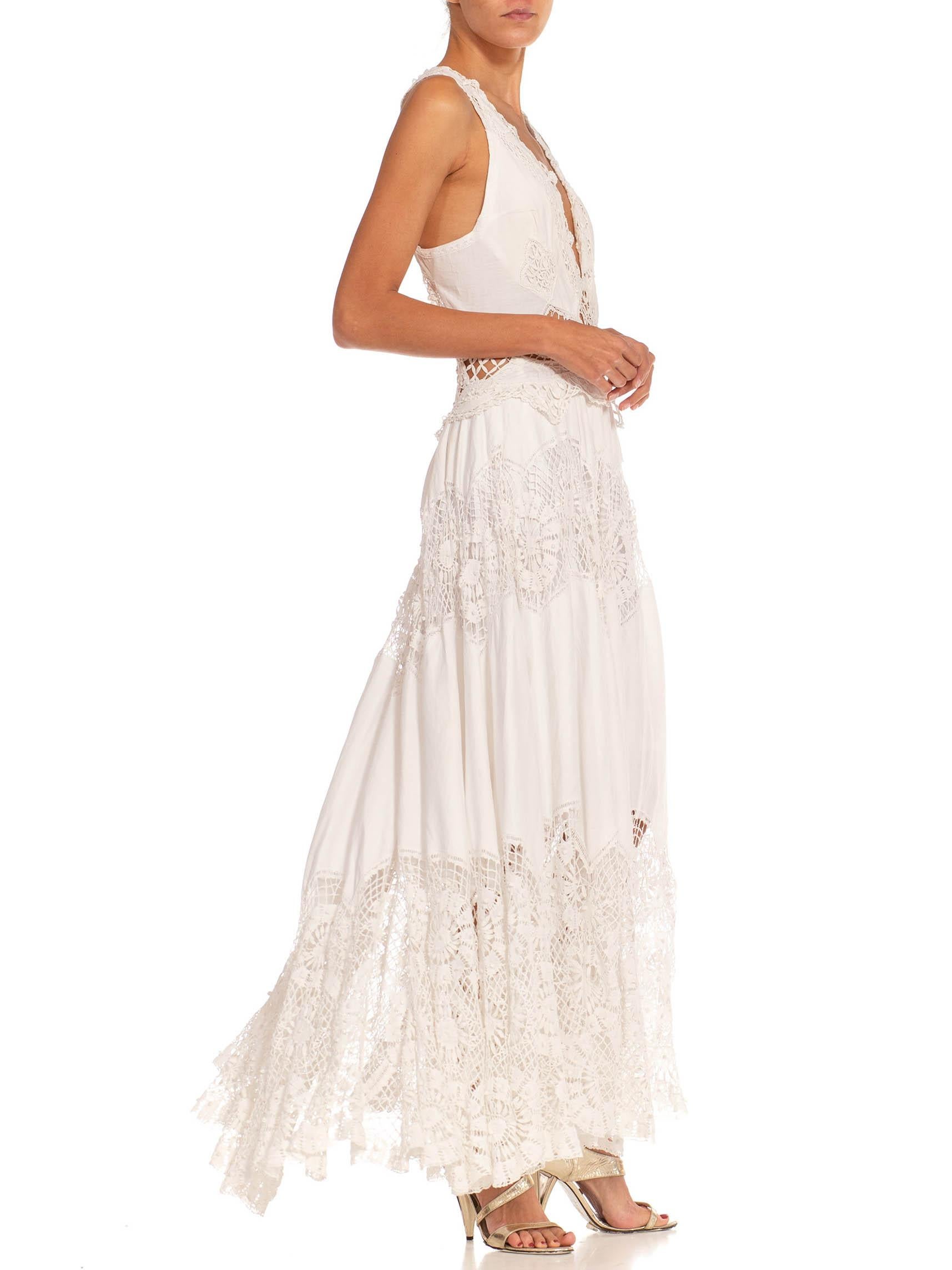 white lace halter dress