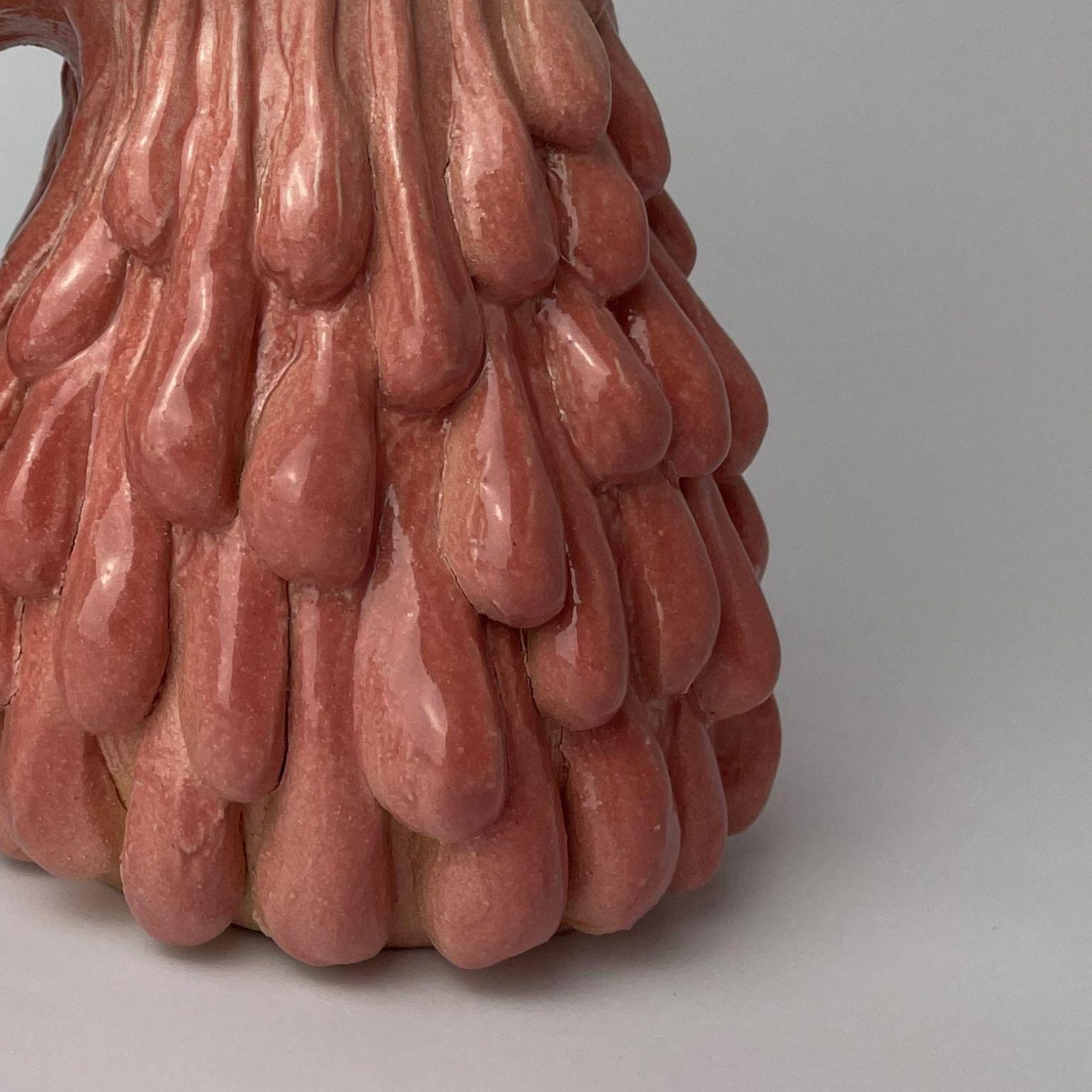 Ceramic Morphic Arc Vase Pink by HS Studio