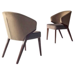 Silla Morpho de madera de teca, set de 6, de INDO-