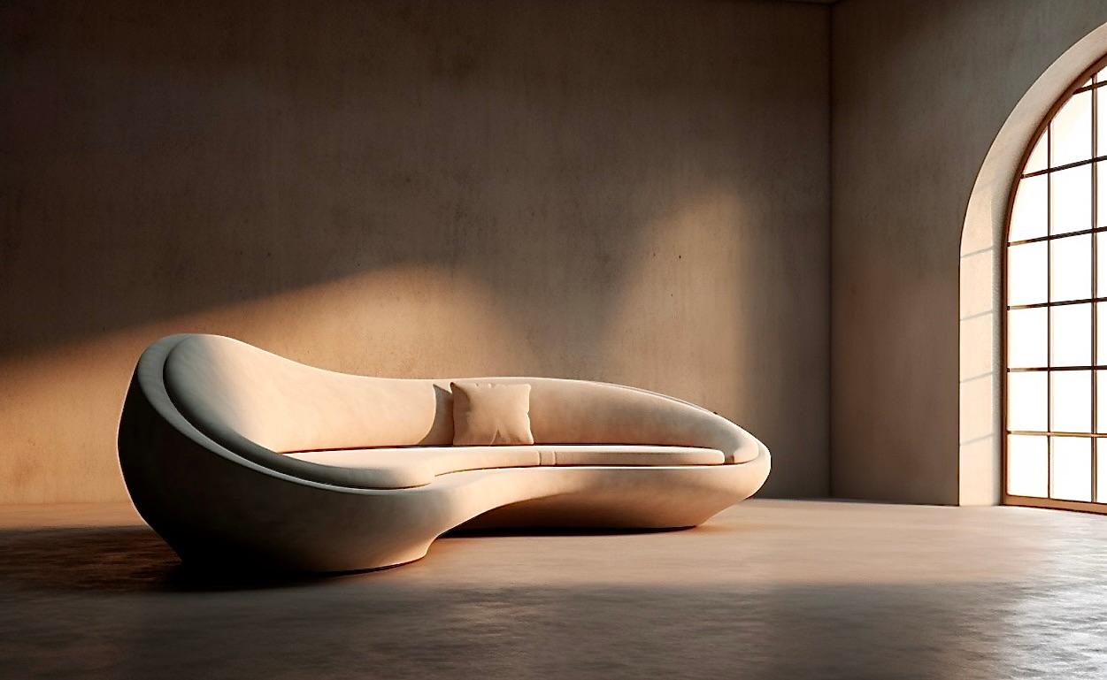 XXIe siècle et contemporain Canapé minimal Morpho en vente