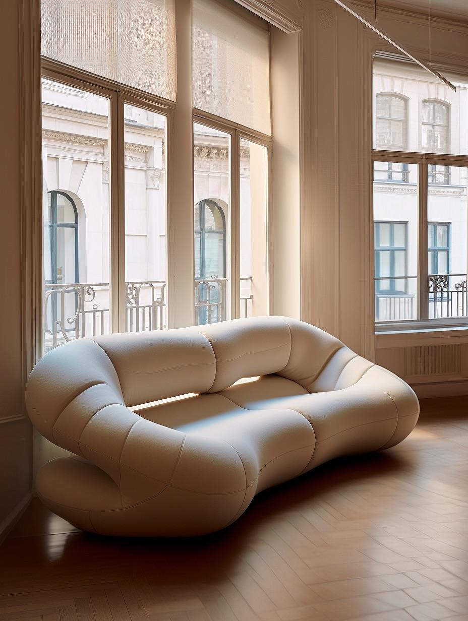 Ispirato alle forme fluide della natura, il Morphos X Sofa sfuma il confine tra arte e design. Le sue curve organiche, che ricordano morbide onde e contorni biomorfi, creano un flusso visivo dinamico e offrono un comfort senza pari. Progettato per