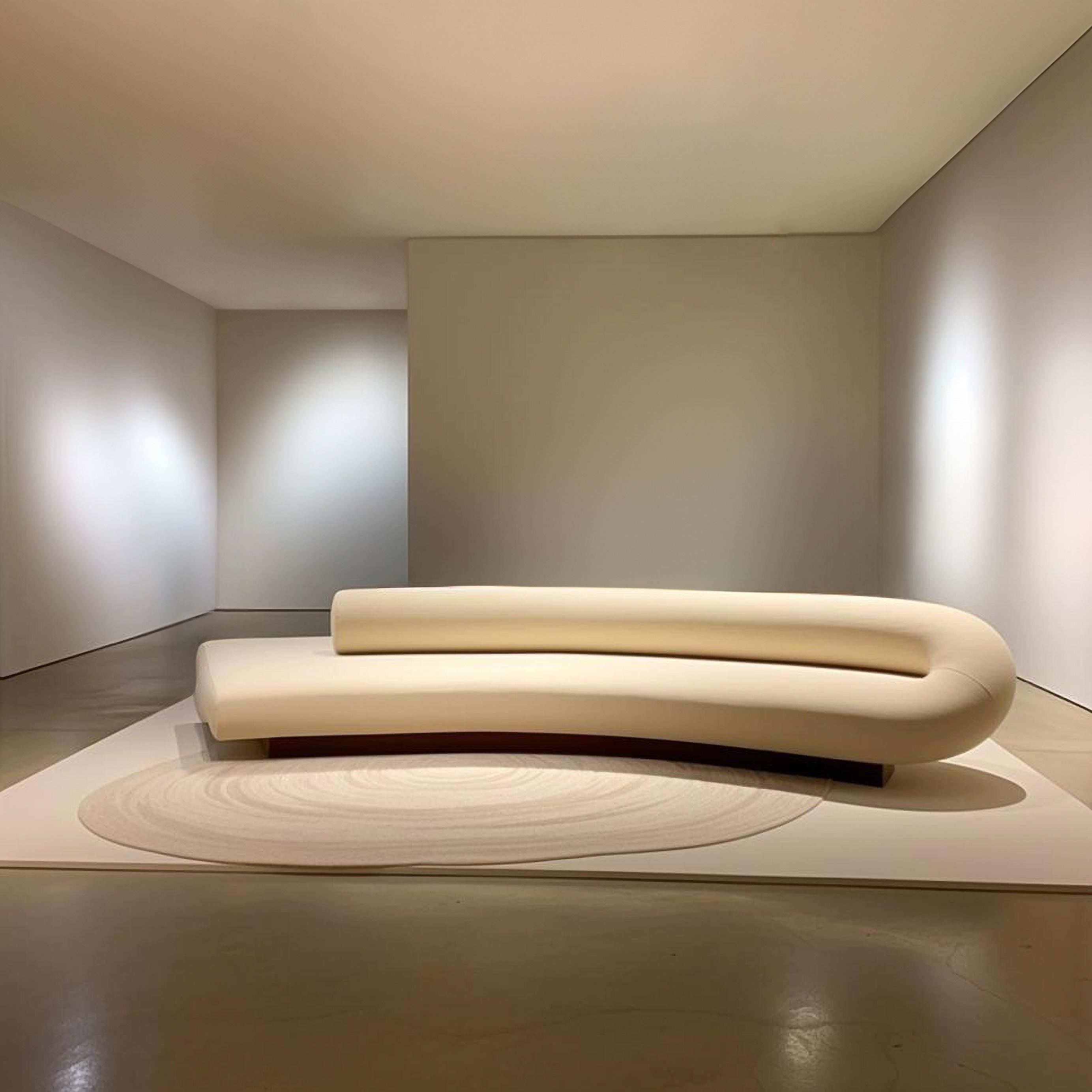 Drawing inspiration from the fascinating principles of morphogens, which govern the development of organic shapes in nature, this sofa represents a breakthrough in furniture design. Its contours and curves are carefully crafted to mimic the graceful