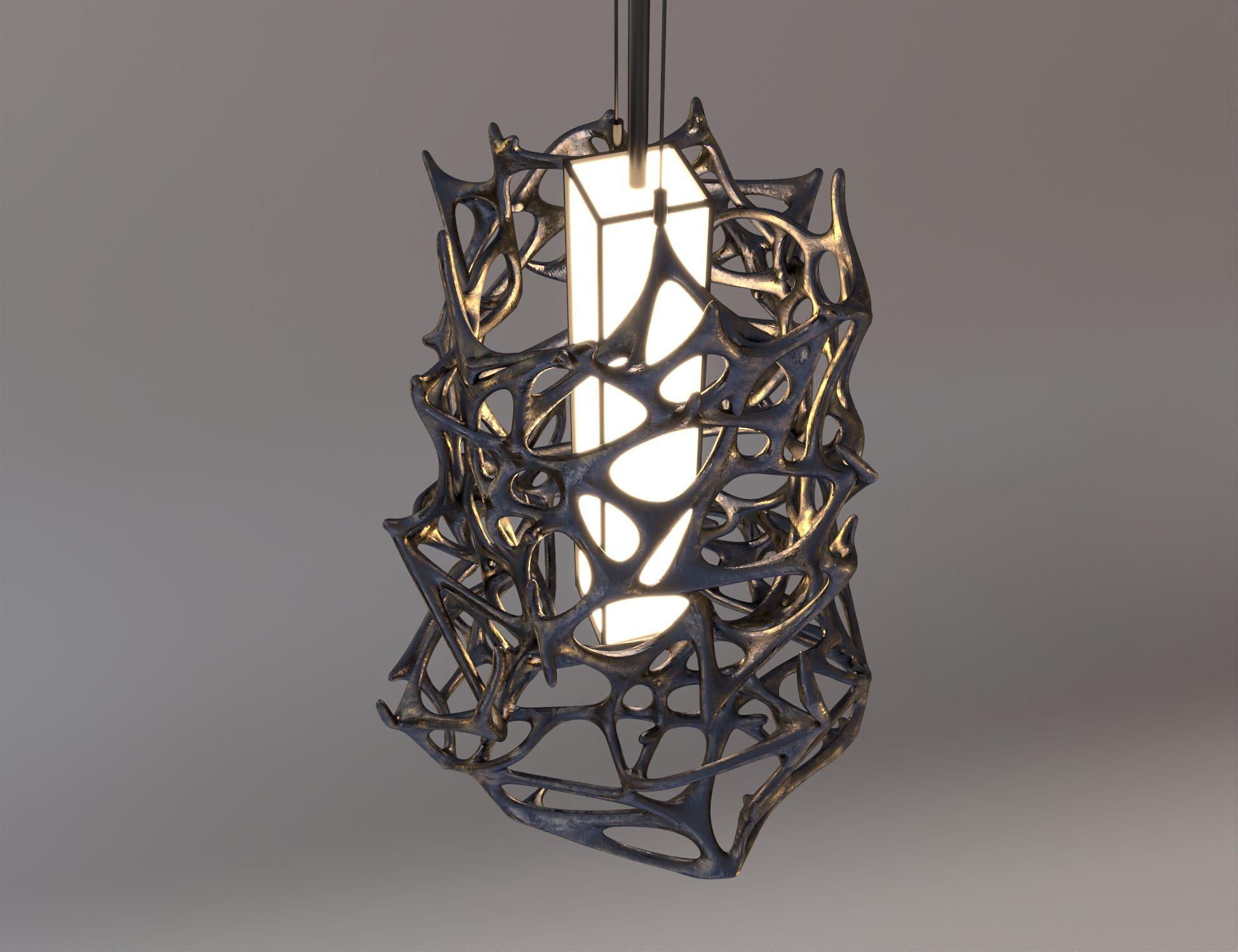 Post-Modern Morphogen Pendant Lamp by John Brevard For Sale
