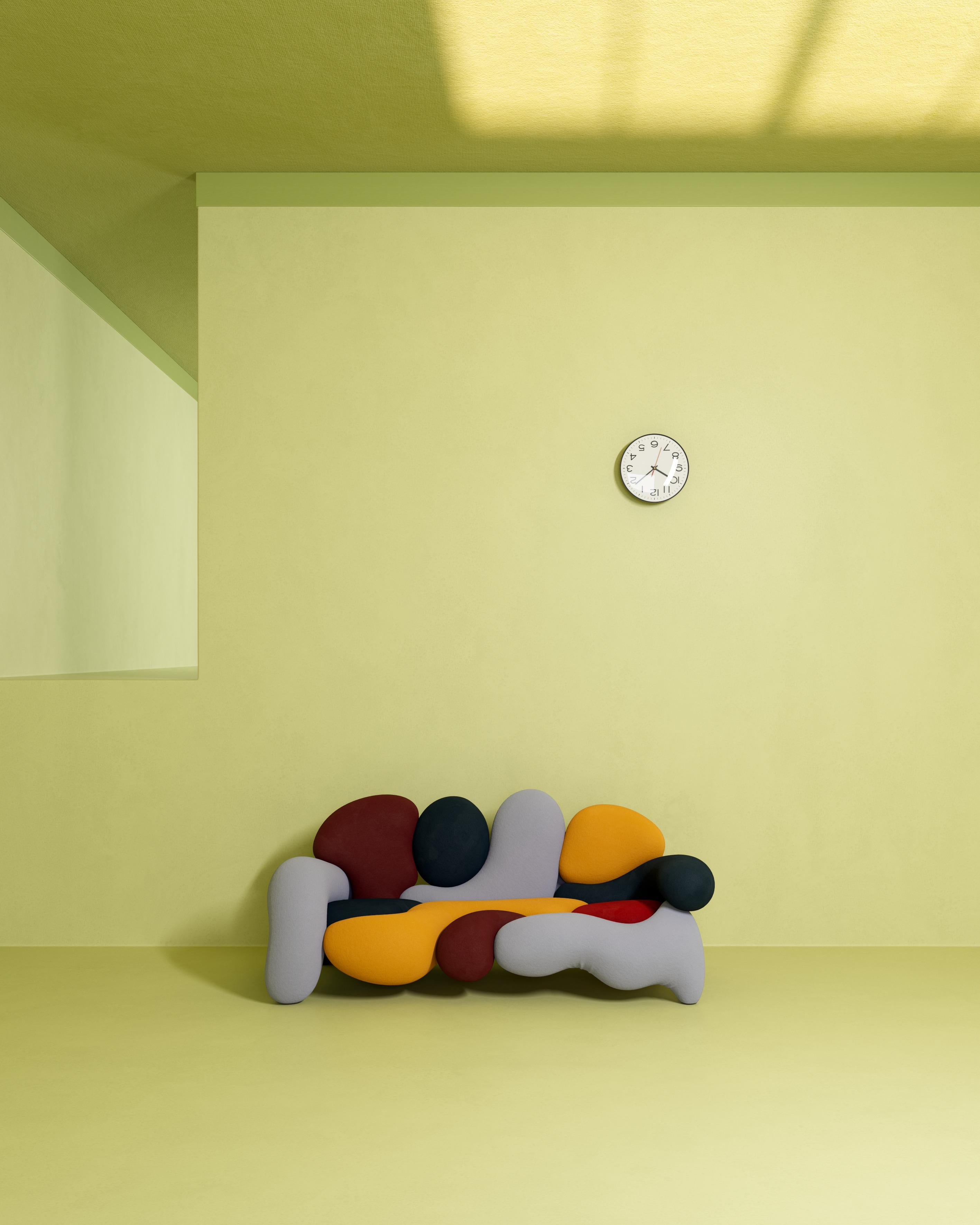 Morphologica Sofá + Sillón Crema de Lana Bouclé by Misha Kahn Italiano en venta