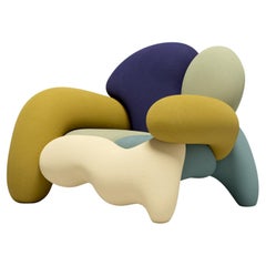 Morphologica Iowa Armchair in Bouclé Wool by Misha Kahn