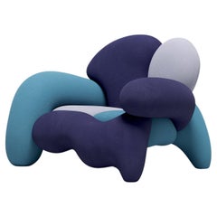 Morphologica Michigan Armchair in Bouclé Wool by Misha Kahn