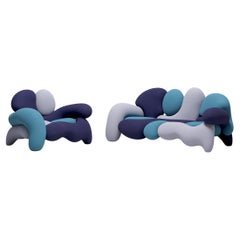 Morphologica Michigan Sofa + Armchair in Bouclé Wool by Misha Kahn