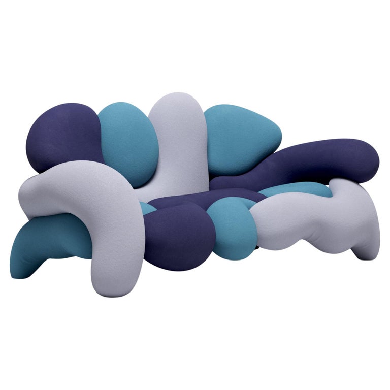 Morphologica Michigan Sofa in in Bouclé Wool by Misha Kahn For