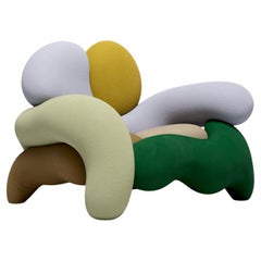 Morphologica Nebraska Armchair in Bouclé Wool by Misha Kahn