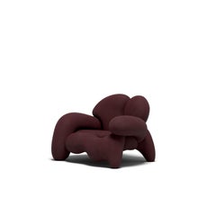 Fauteuil à vin Morphologica en laine bouclée par Misha Kahn