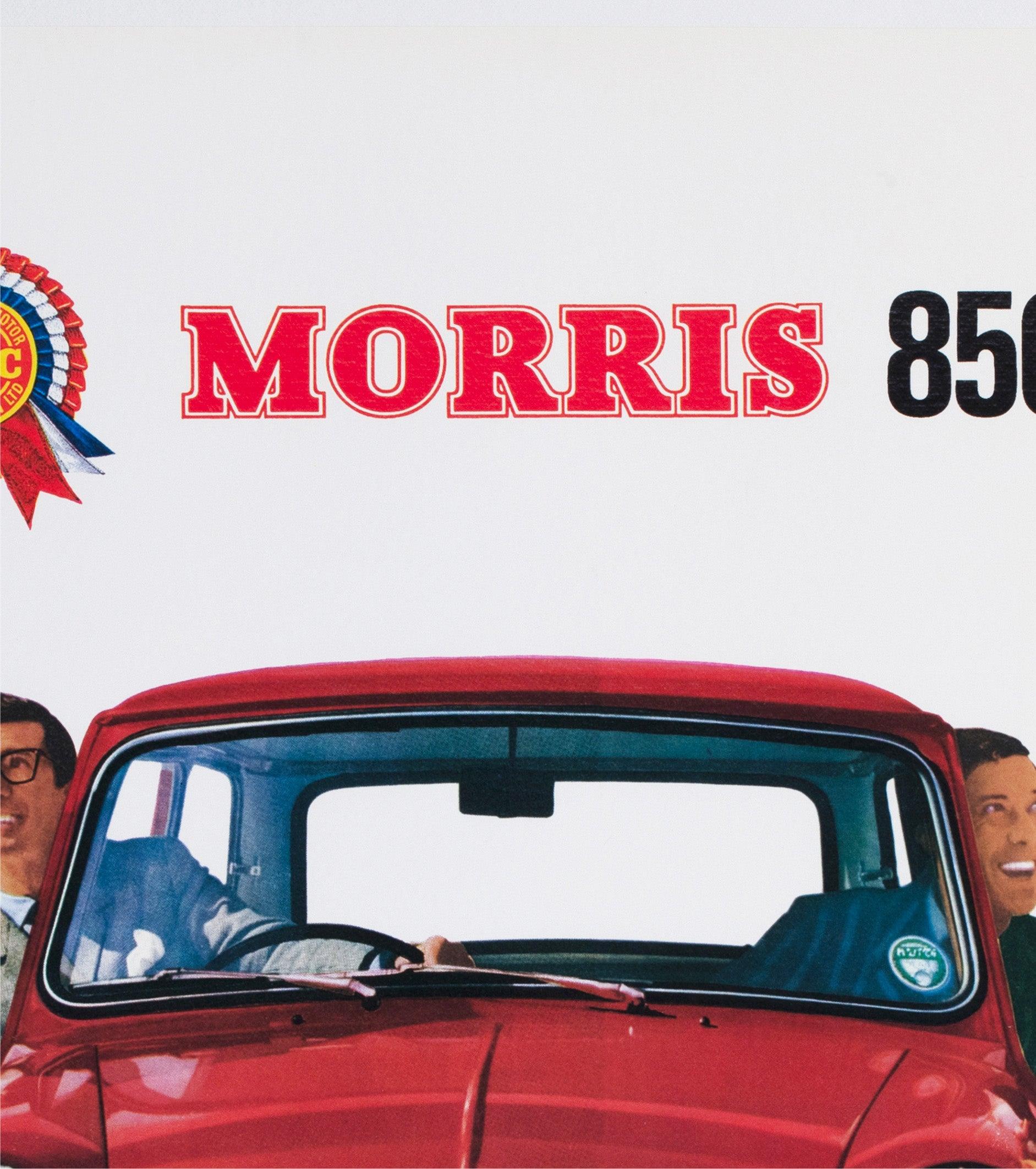 Morris 850 Mini 1960 UK Dealer Poster In Excellent Condition For Sale In Bath, Somerset