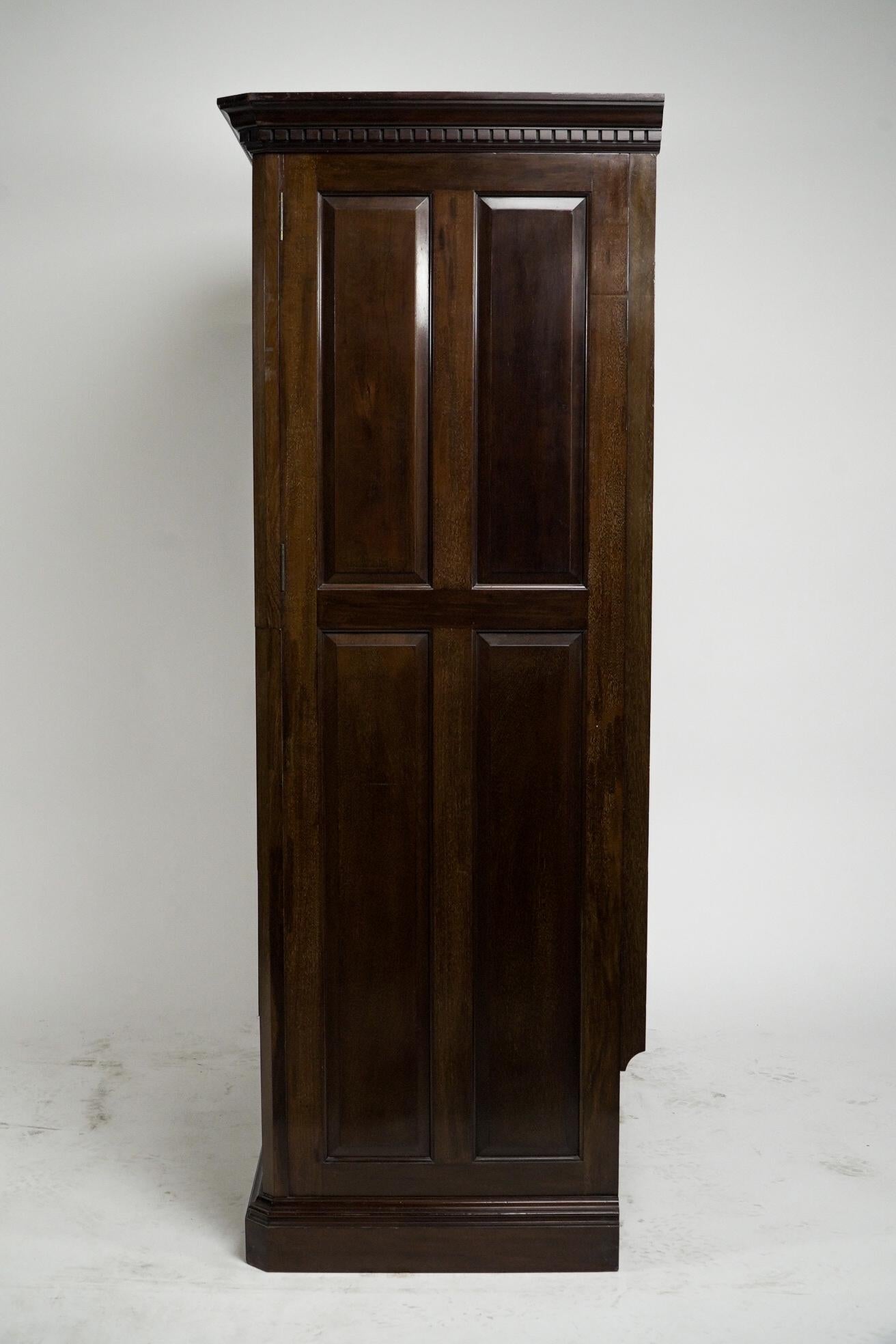 Morris & Co. An Aesthetic Movement Walnut tallboy with internal sliding drawers. For Sale 2