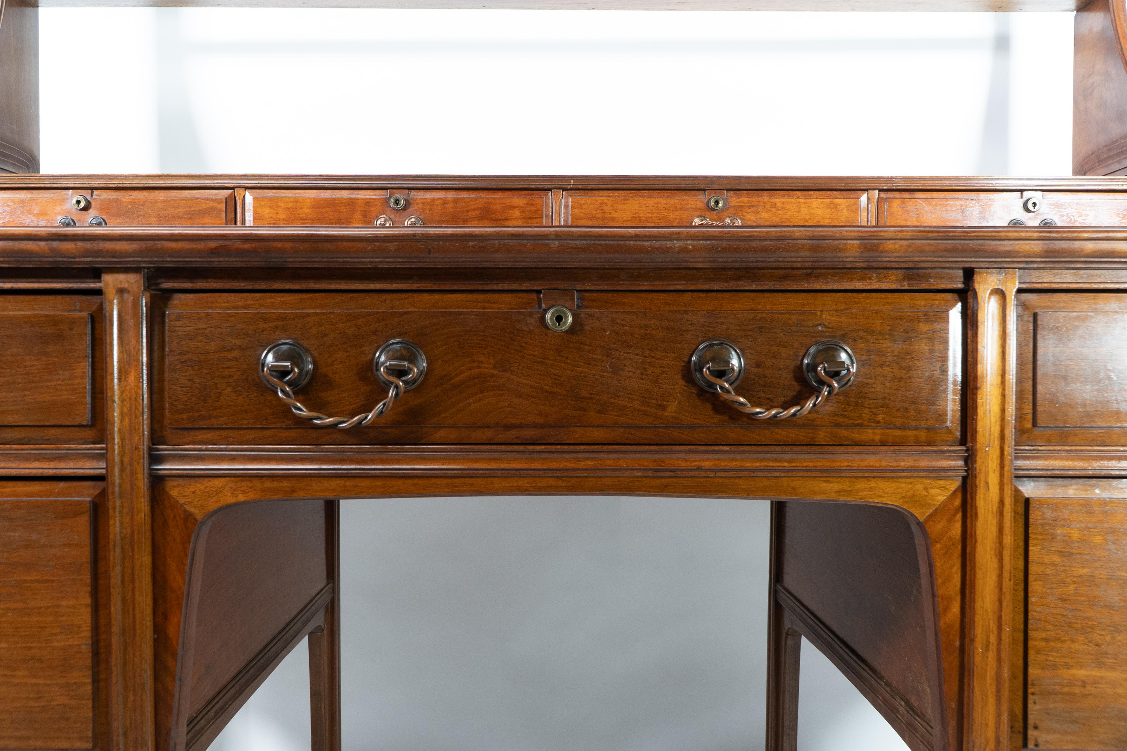 Morris and Co attributed. A subtle Anglo-Japanese walnut sideboard dresser For Sale 9