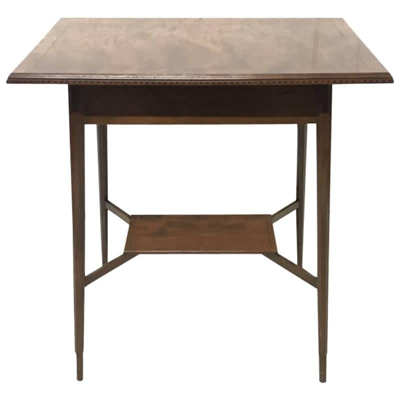 Morris and Co. Designed by George Jack, a Superior Quality Walnut Side Table