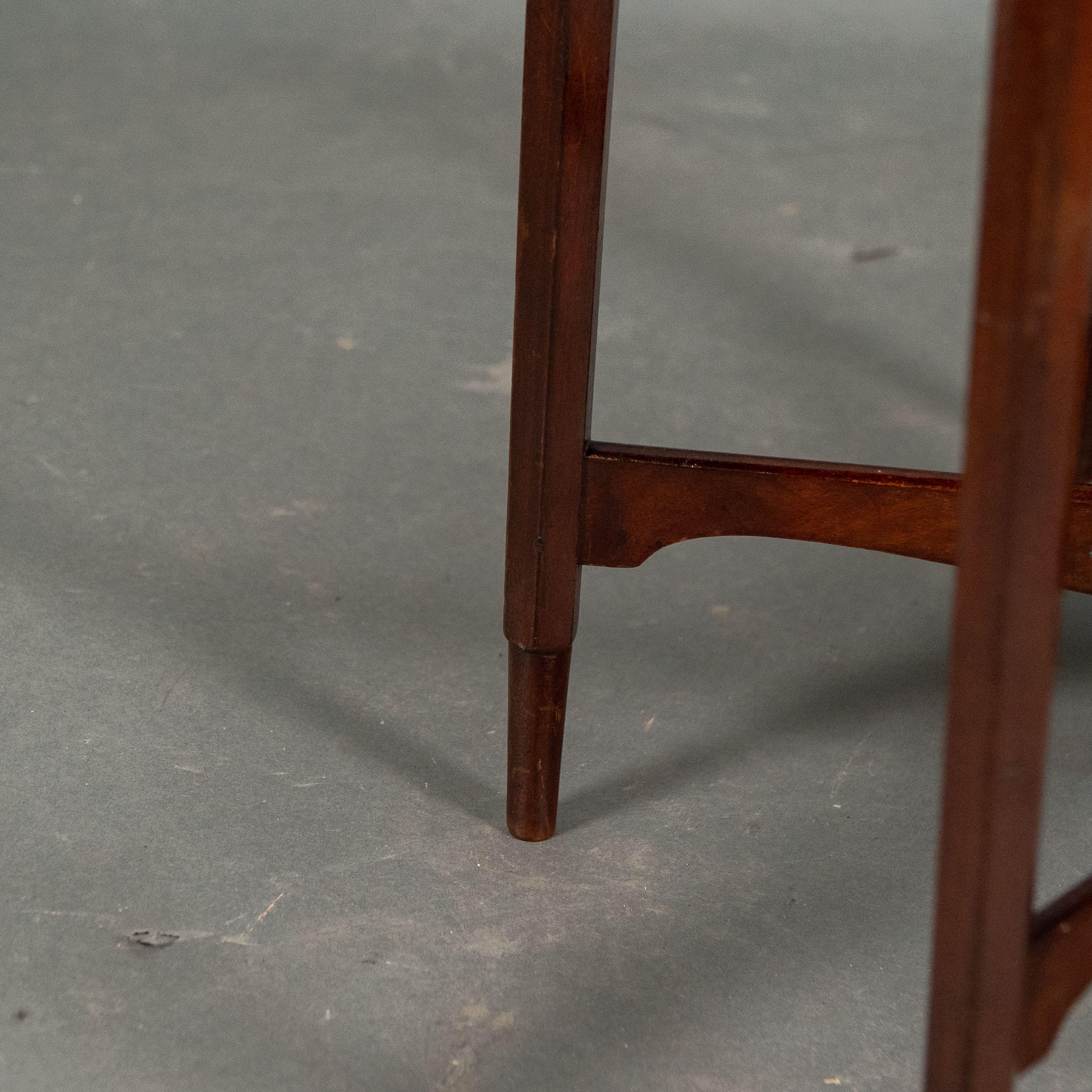 Morris and Co. Walnut side table with a shaped top and a wavey apron. For Sale 7