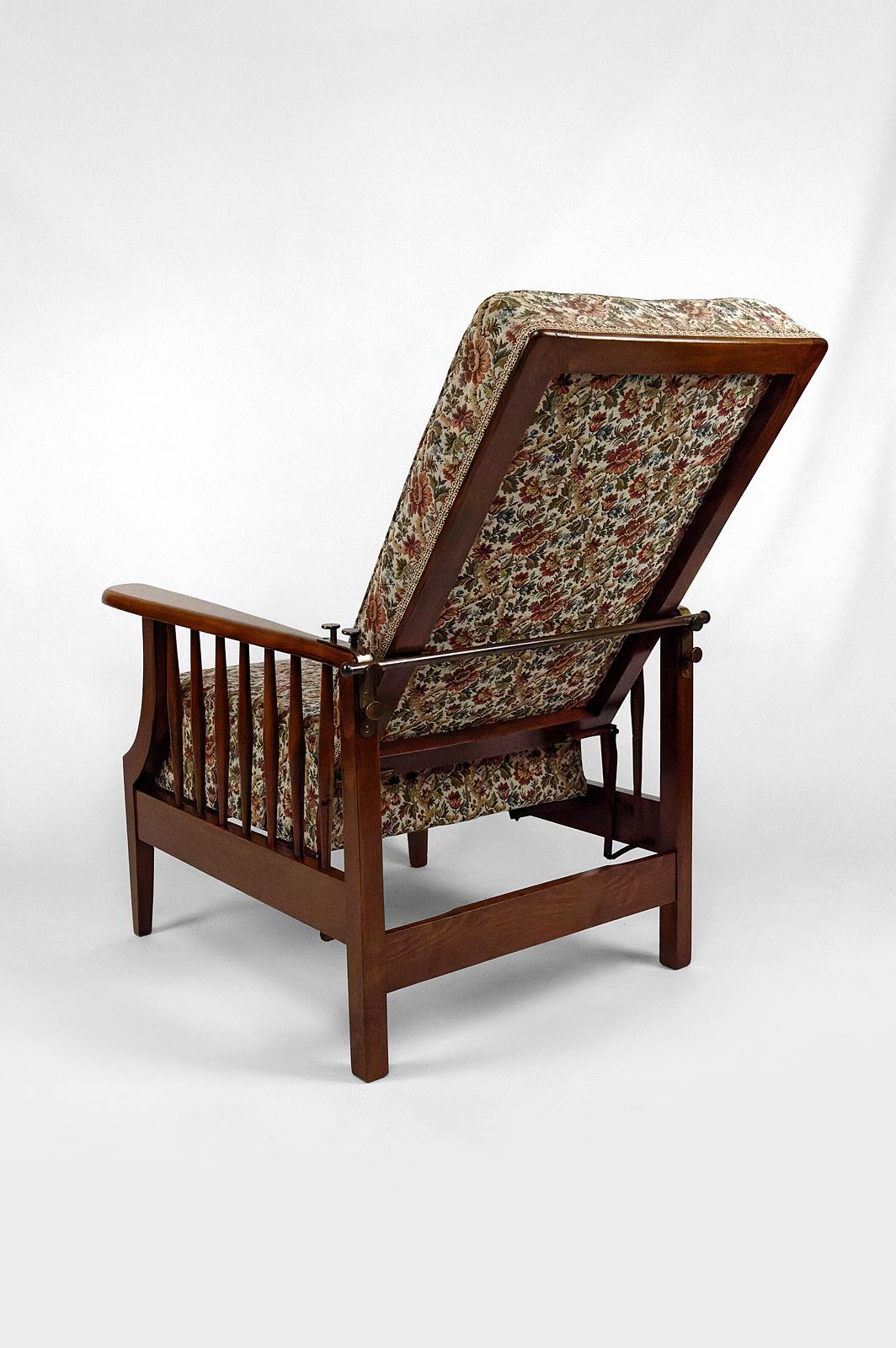 Morris Armchair, Arts & Crafts, United Kingdom, Circa 1900 In Good Condition For Sale In VÉZELAY, FR