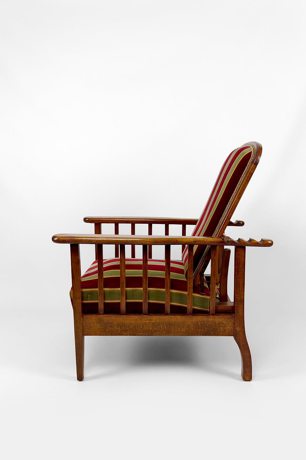 Morris armchair / lounge chair, Arts & Crafts, United Kingdom, circa 1900 For Sale 6