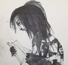 Japanese Child; lent by Dean Reynolds, Surrealist Lithograph by Morris Broderson