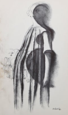Mary Mother of Christ II, Surrealist Lithograph by Morris Broderson