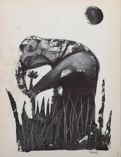 Sound of Flowers VII, litografia surrealista di Morris Broderson