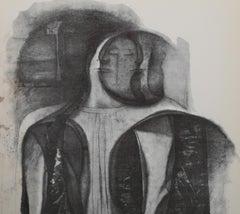 Transcendent Mary V, Surrealist Lithograph by Morris Broderson