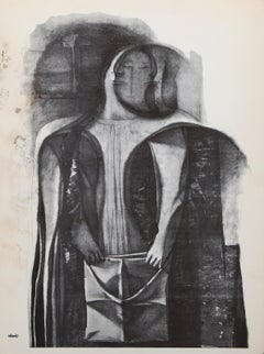 María V trascendente, litografía surrealista de Morris Broderson