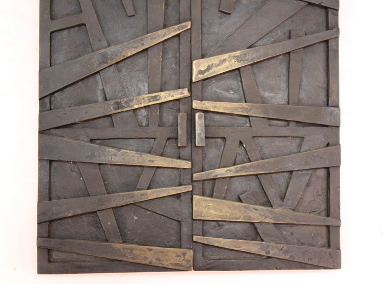 Morris Brose Modern Bronze Model Doors of Detroit Holocaust Memorial at