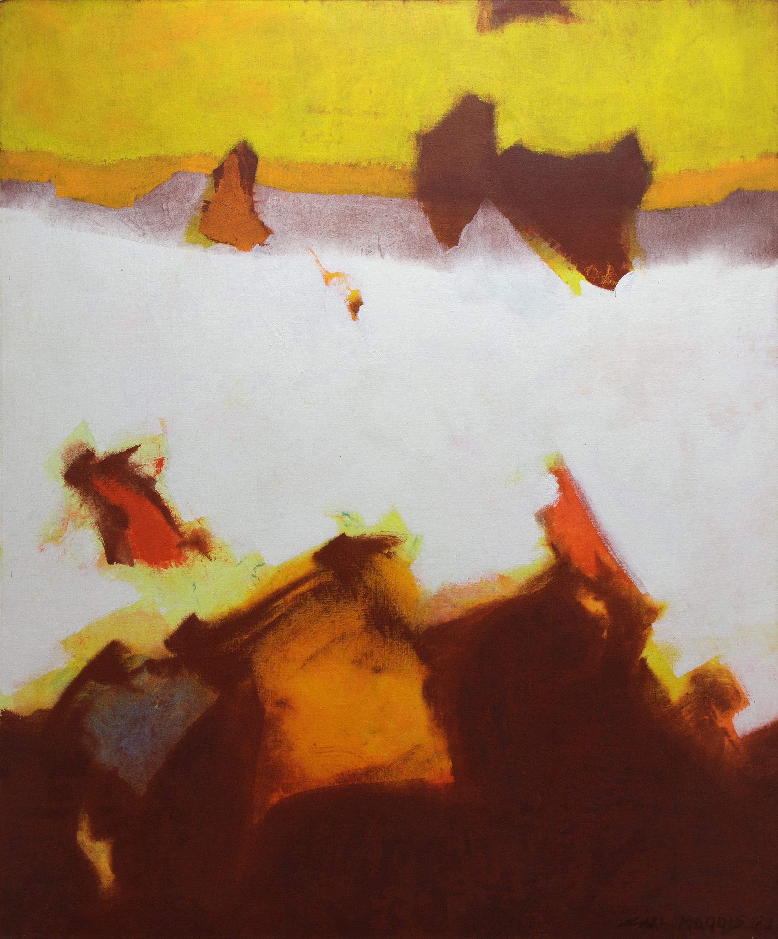 MORRIS, CARL Abstract Painting – Weißes Feld