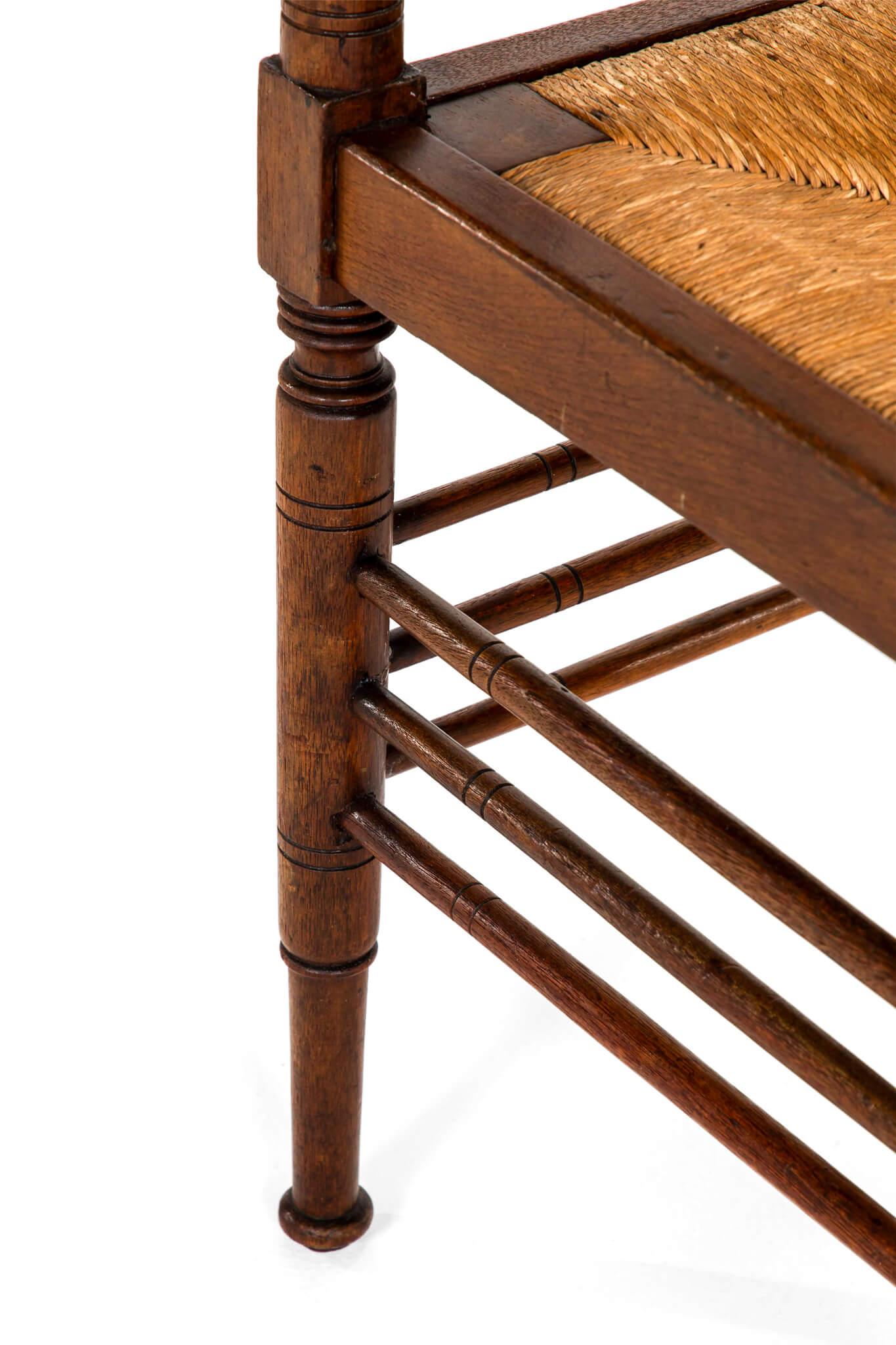 Morris & Co. 19th Century Sussex Corner Chair 5