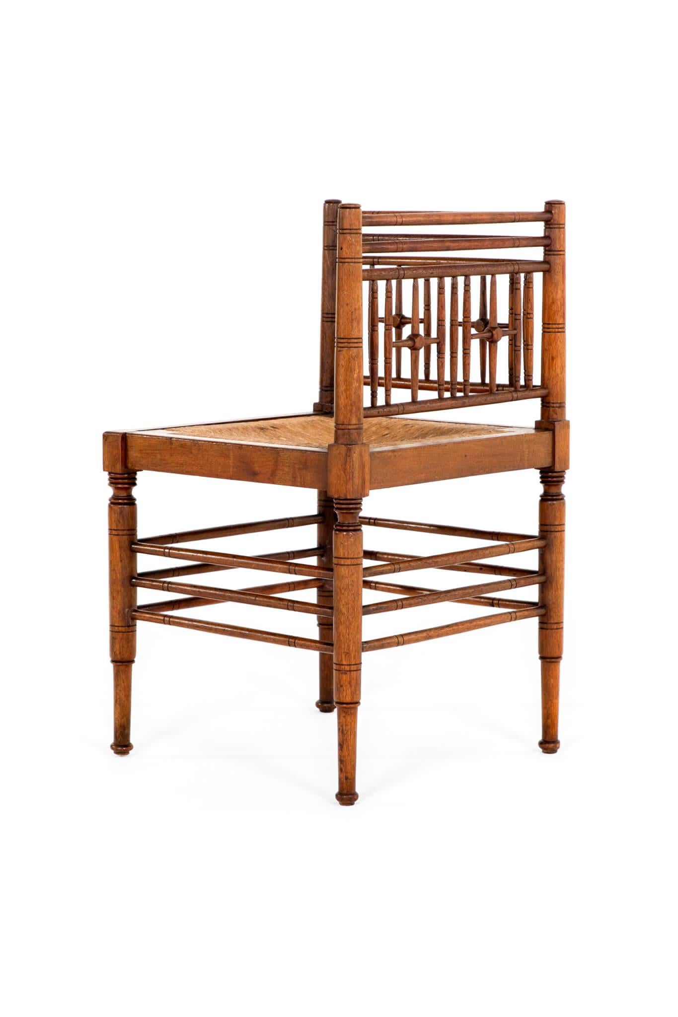 British Morris & Co. 19th Century Sussex Corner Chair