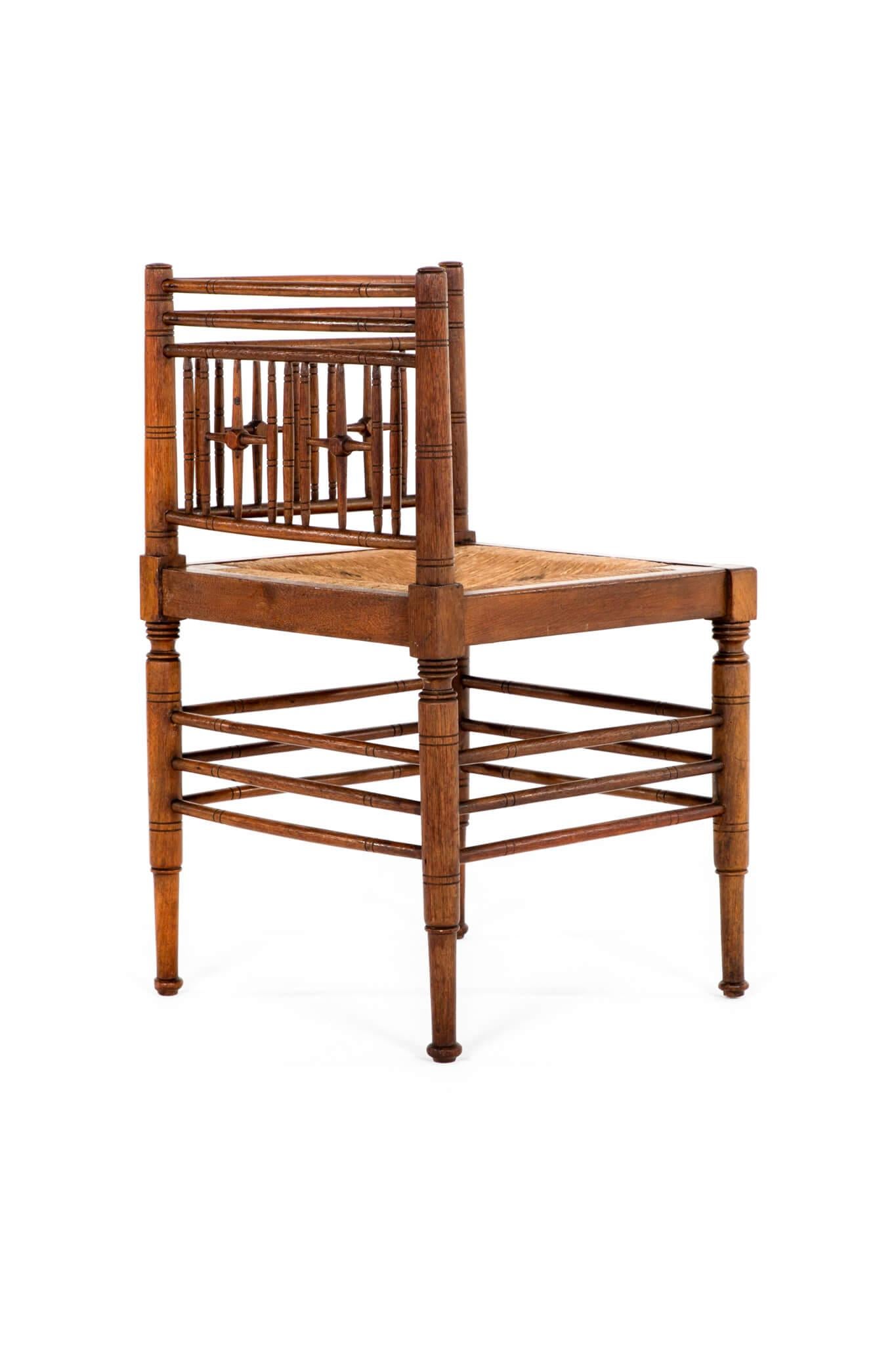 Hand-Crafted Morris & Co. 19th Century Sussex Corner Chair