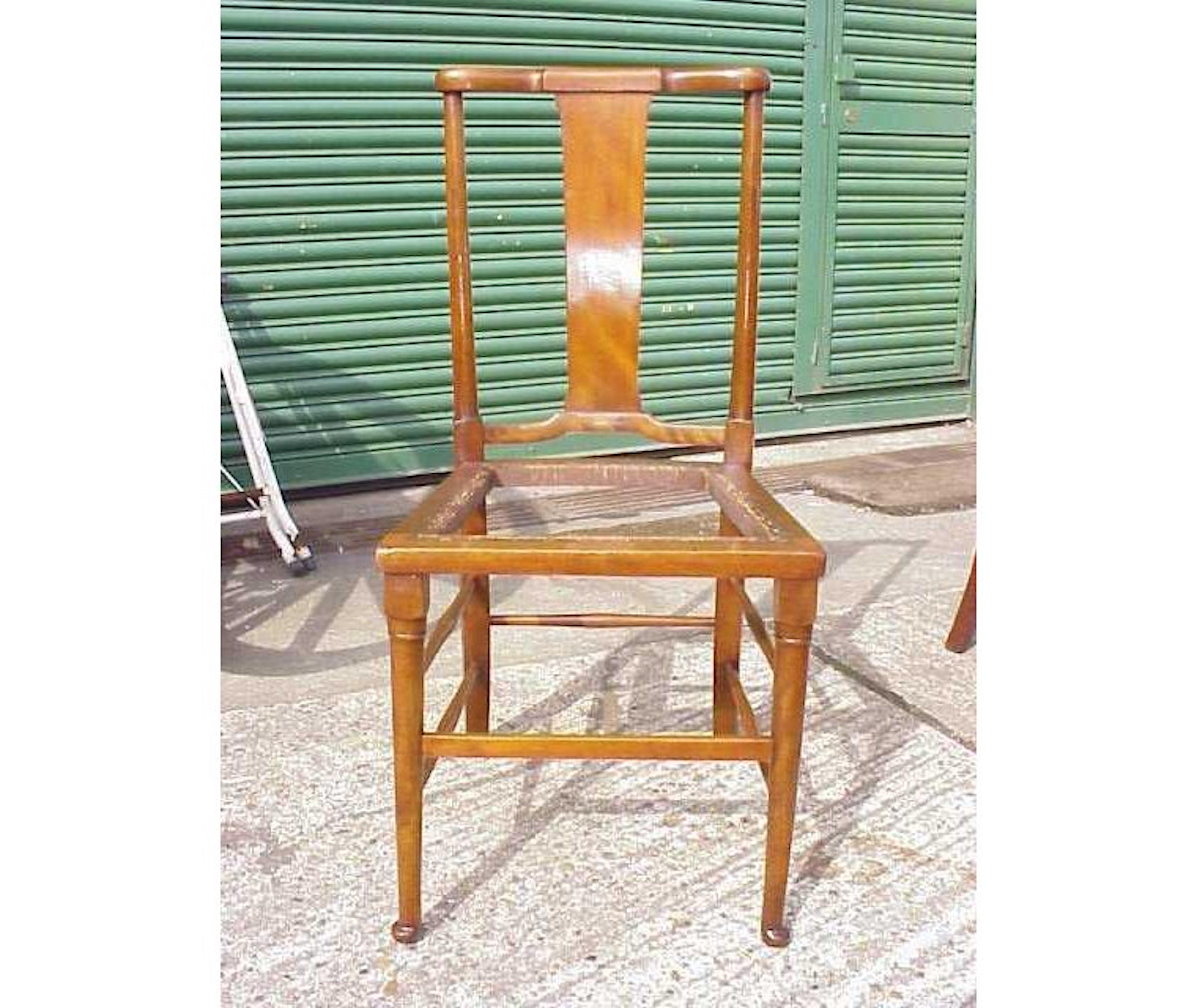 Morris & Co. A set of fourteen Arts & Crafts Queen Anne style mahogany dining chairs.
There are no armchairs with this set but I do have a rush seat armchair available in the same style if required, and I could possibly locate another armchair