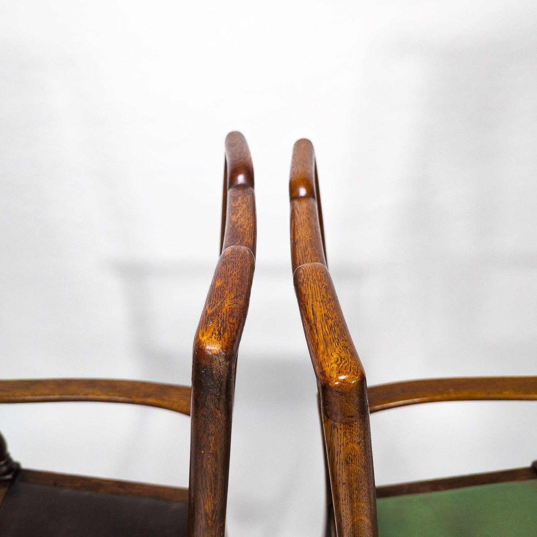 Morris & Co. Fauteuils de salle à manger en Oak Arts & Crafts, Design/One en vente 10