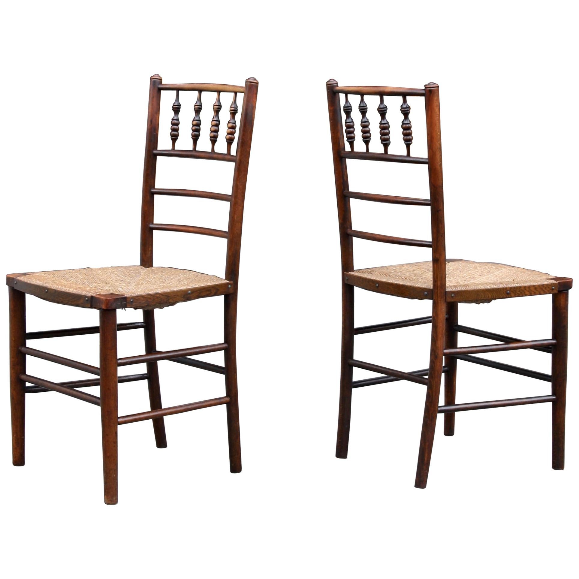 Morris & Co Pair of Arts & Crafts ‘Sussex’ Chairs, 1864