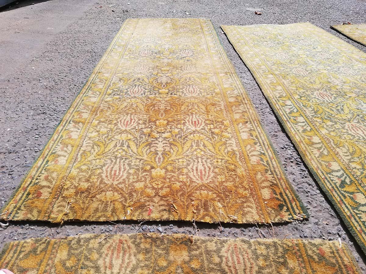 Arts and Crafts Morris & Co. Possibly Made by J.R. Burrows & Co., America Four Lengths of Carpet For Sale