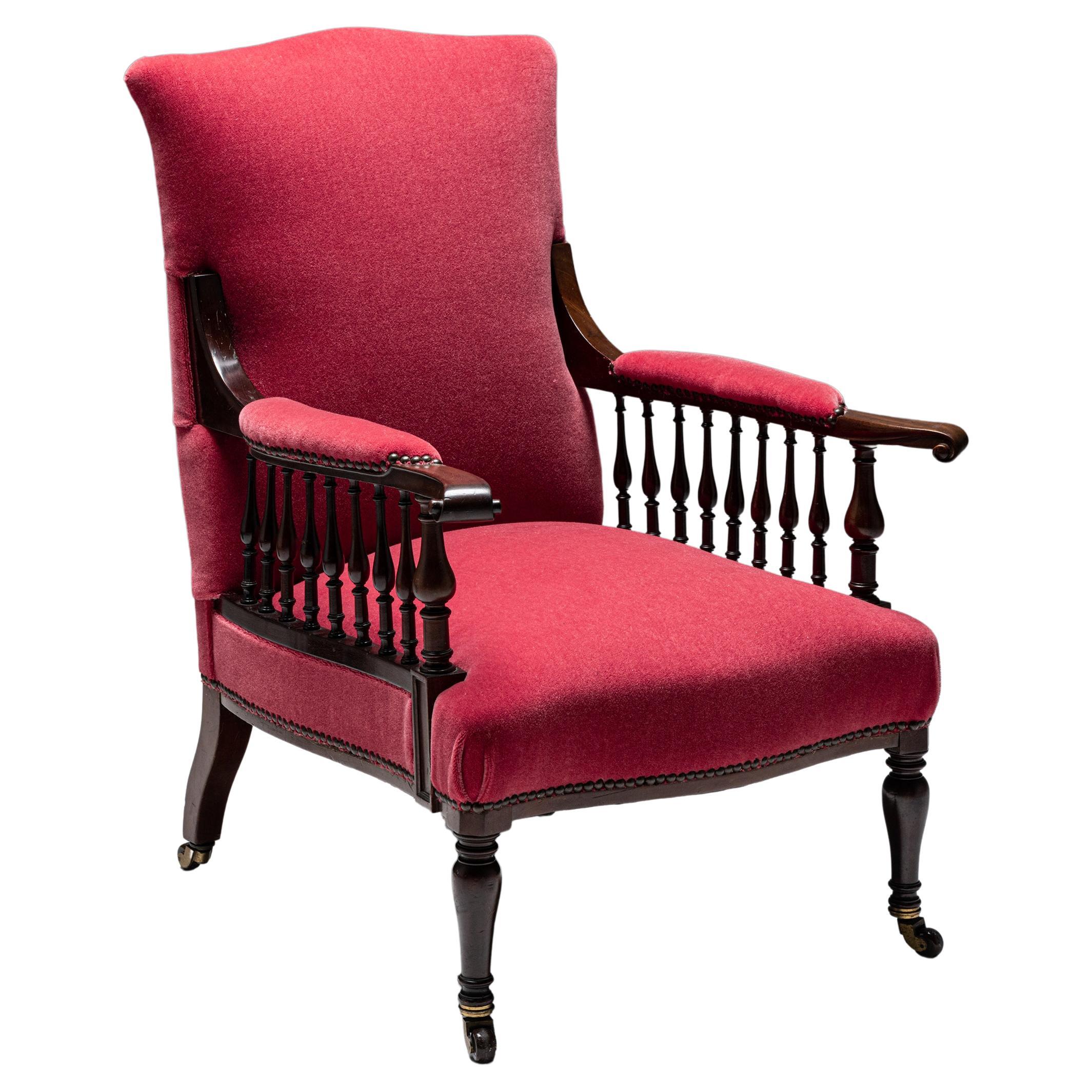 Morris 
Co Saville Armchair in 100% Mohair from Pierre Frey