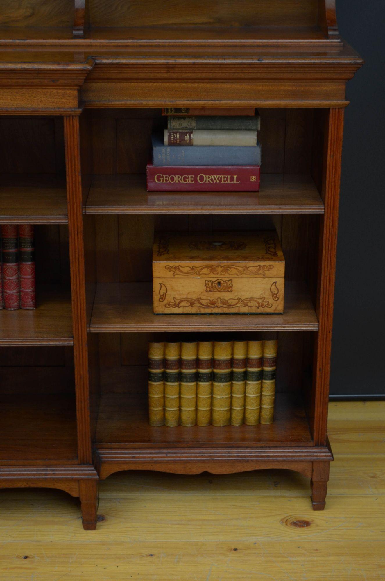 A quality walnut bookcase by Morris and co, designed by George Jack 5