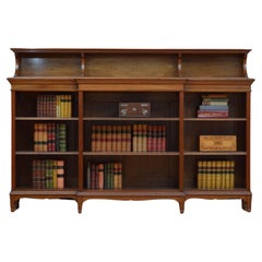 Antique A quality walnut bookcase by Morris and co, designed by George Jack