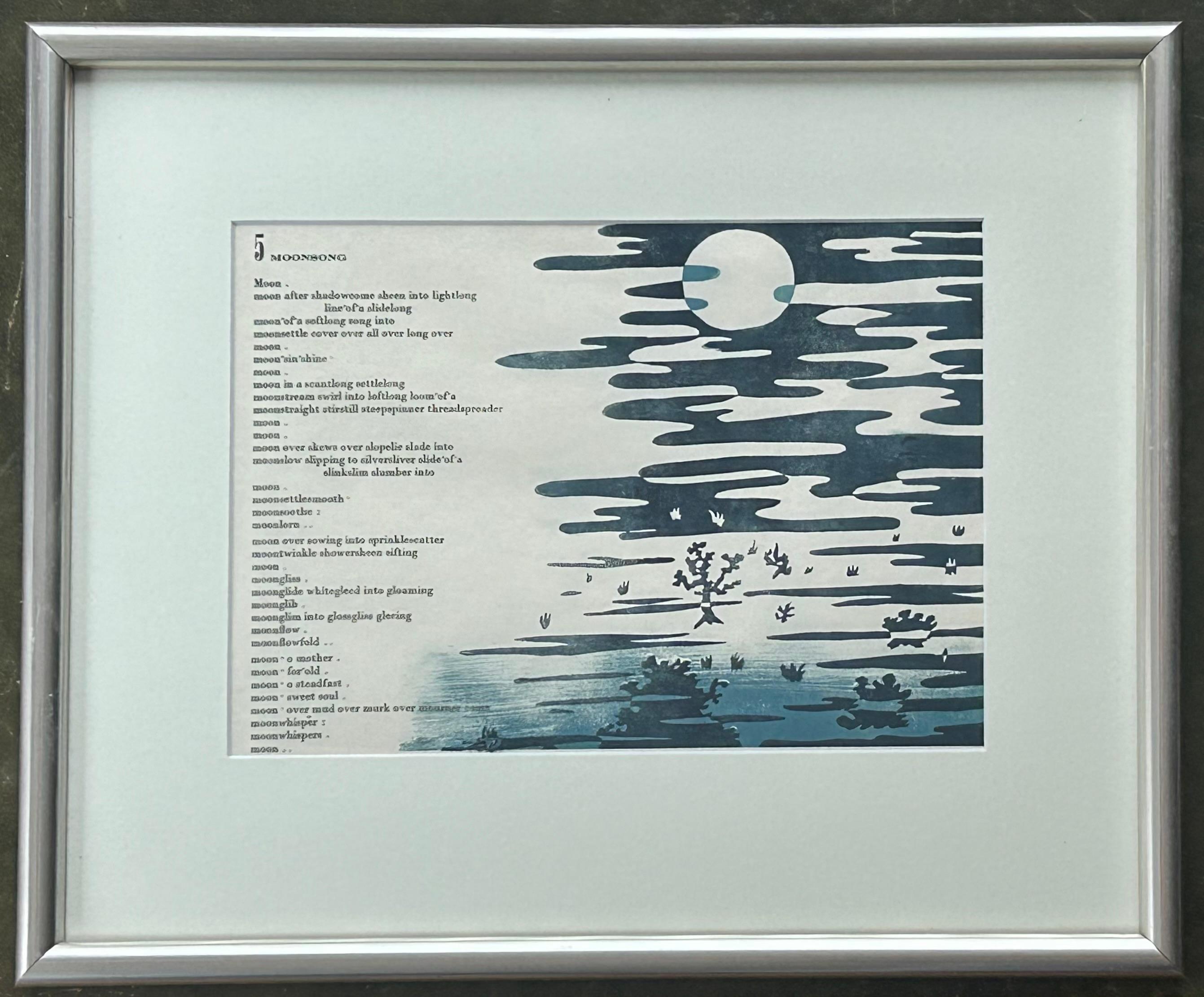 Poesia 5 da 9 Poesie dalla Nature, 1959 - Art di Morris Cox