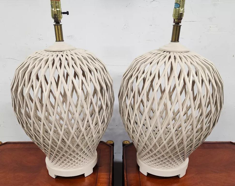 Morris Greenspan Table Lamps Pair For Sale 1