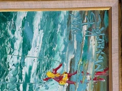 “Flying kites on the beach”