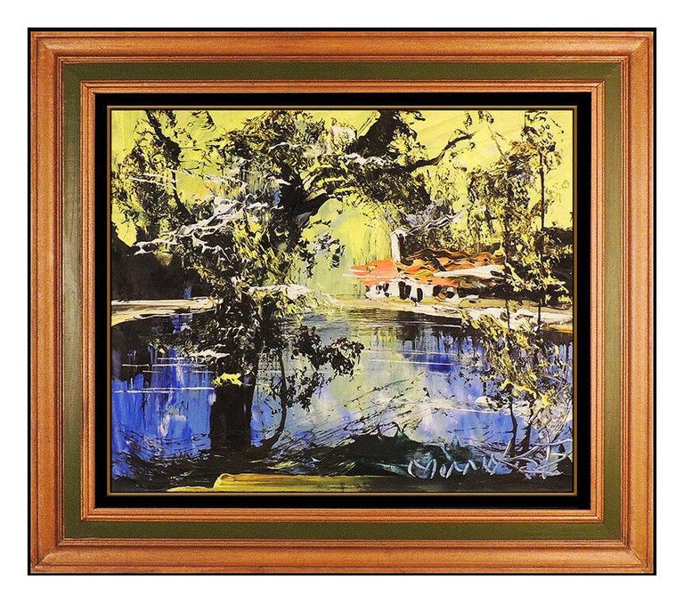 Morris Katz Morris Katz Rare Original Oil Painting On Board Landscape