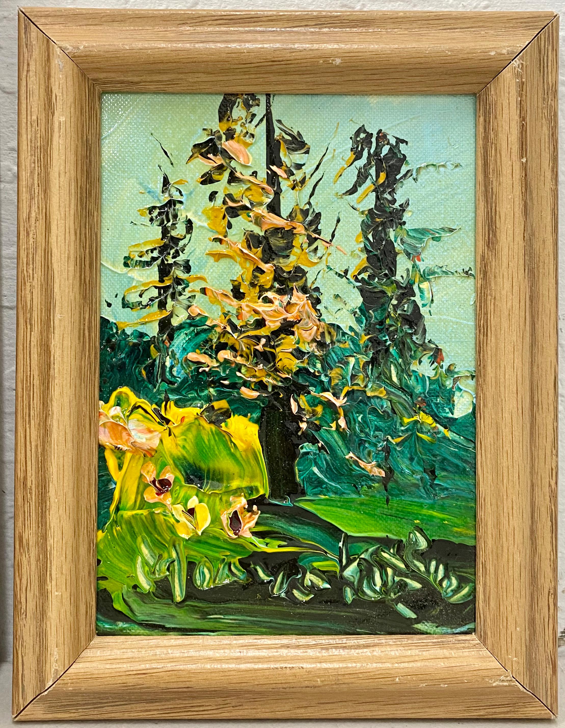 Morris Katz Set of Three Natural Landscape Oil Paintings C.2001 1